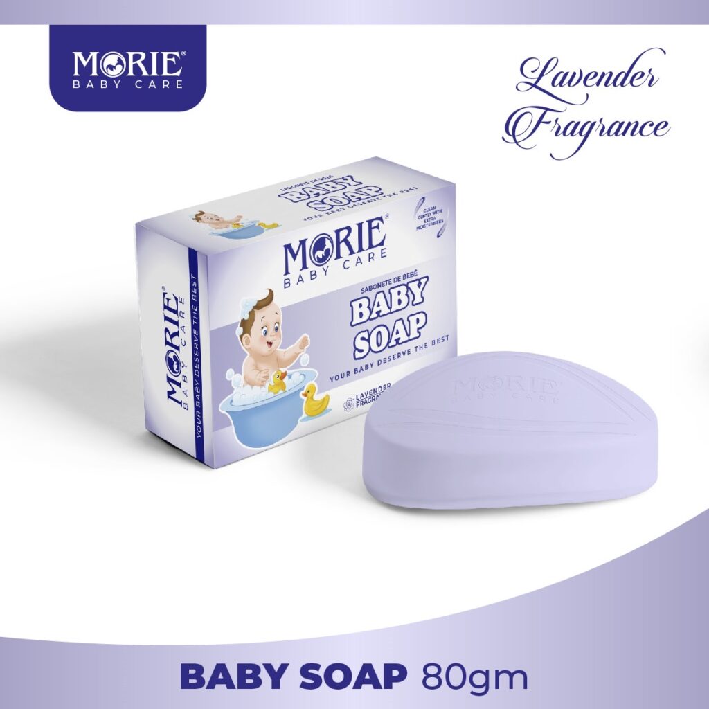 Morie Lavender Fragrance Moisturizing Baby Soap - 80gm